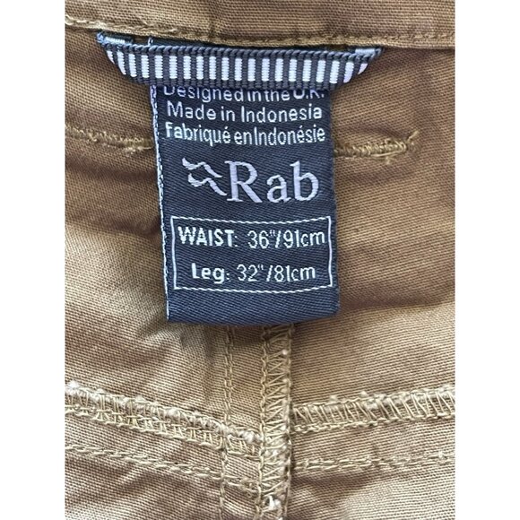 Men's Radius Pants Mens Size 36 X 32 Stretch Pants  Hiking and Climbing Cumin - Picture 7 of 9